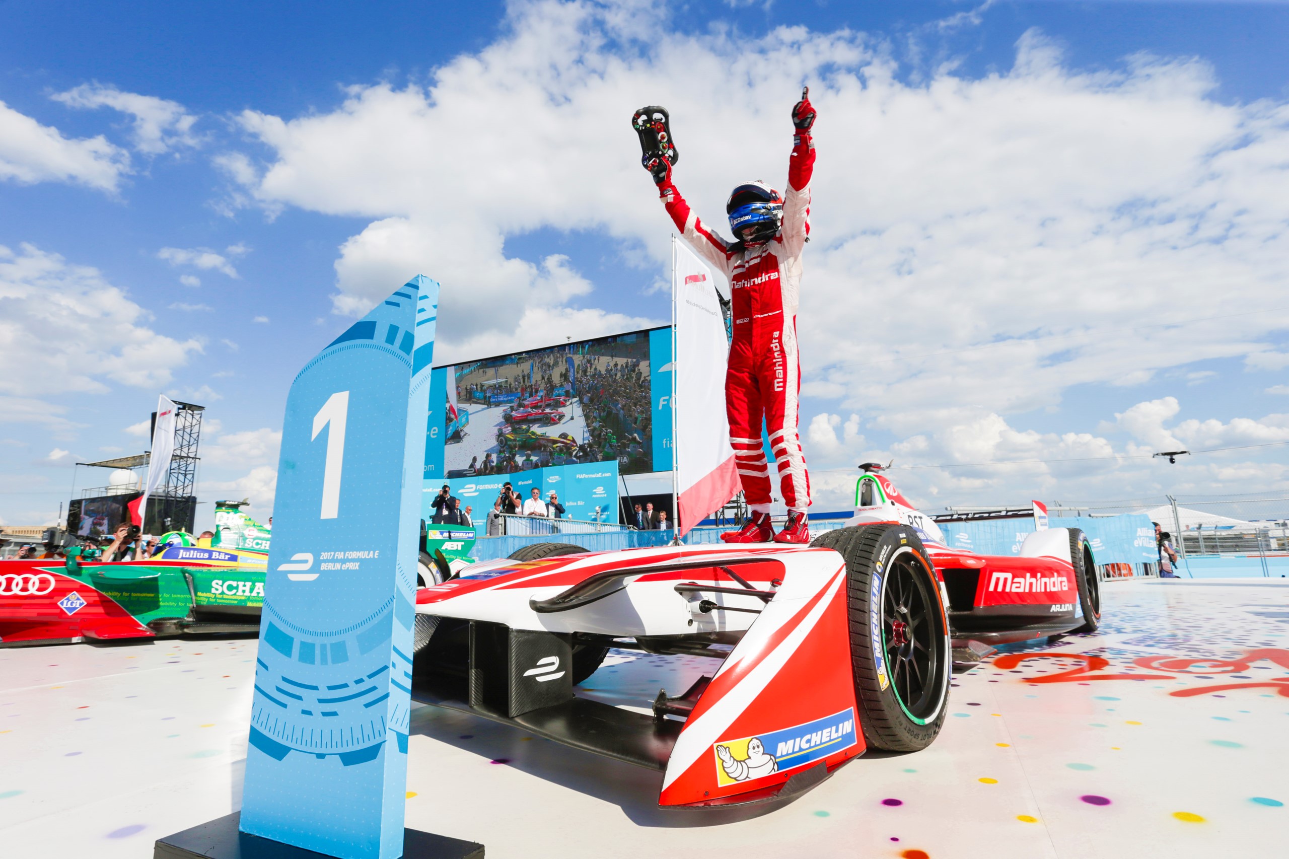 Felix Rosenqvist winner of 2017 Formula E Berlin ePrix