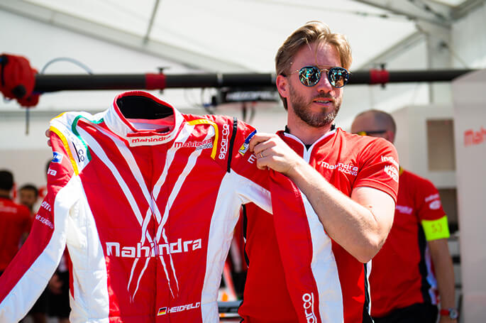 Nick Heidfeld with the Racing Suit #drivenbydesign