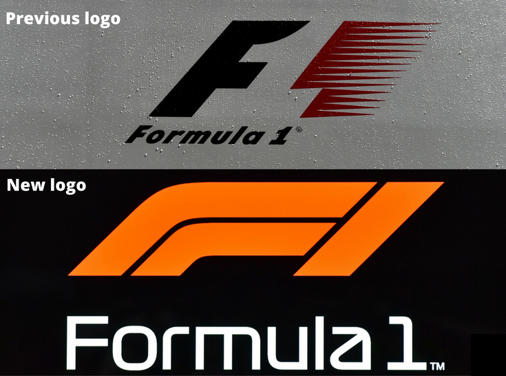 Formula 1 Logo: old and new